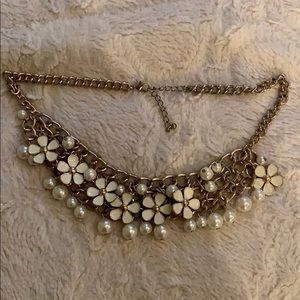 Gold flower necklace